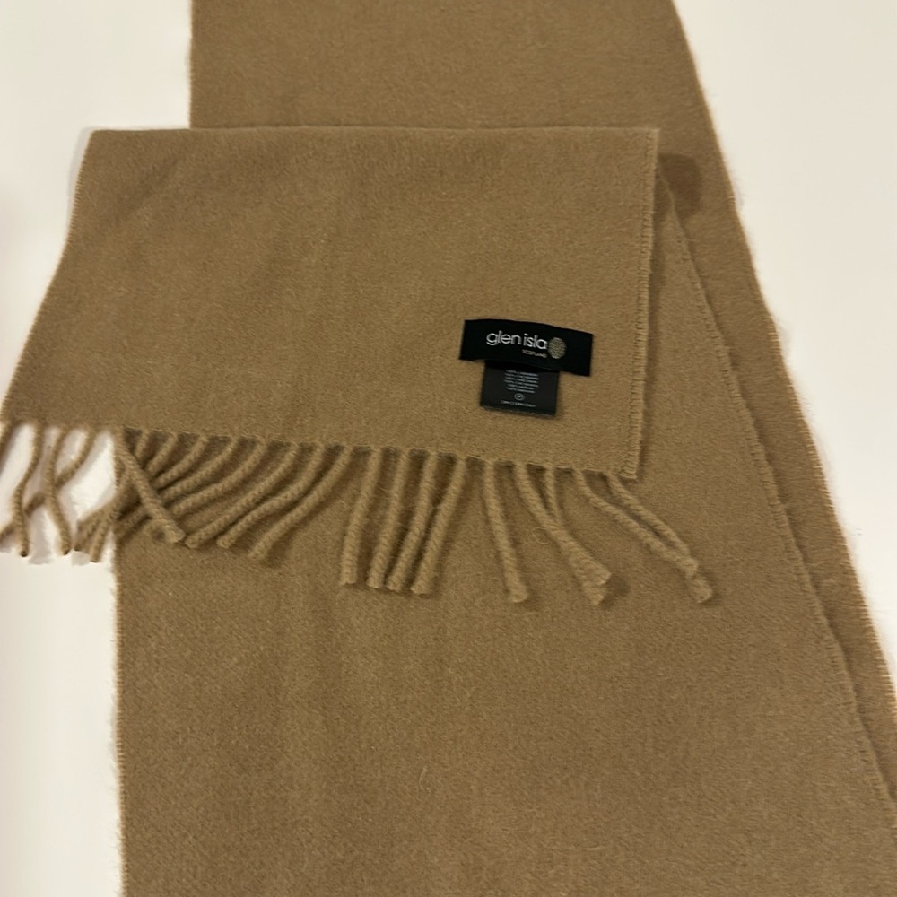 Glen Isla 100% Cashmere Scarf Reversible - Picture 3 of 5